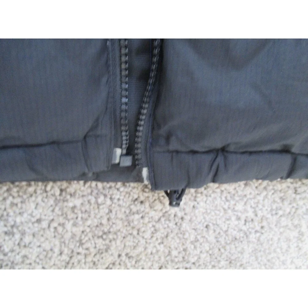 The North Face TNF Nupste 550 Goose Down Full Zip Puffer Vest Black size XL